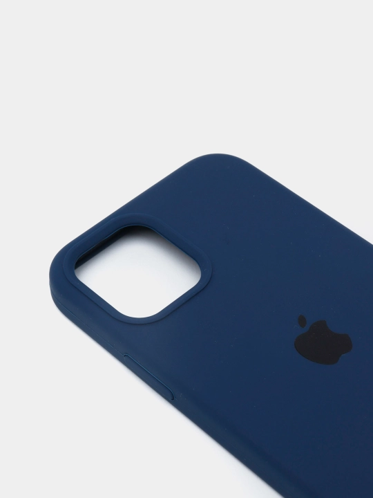 Silicone Case iPhone 12 Pro, 12, 12 Pro Max, 12 Mini, iphone 11 uchun, baxmal qoplamali