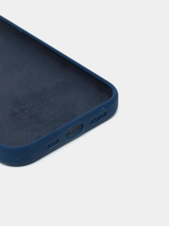 Silicone Case iPhone 12 Pro, 12, 12 Pro Max, 12 Mini, iphone 11 uchun, baxmal qoplamali