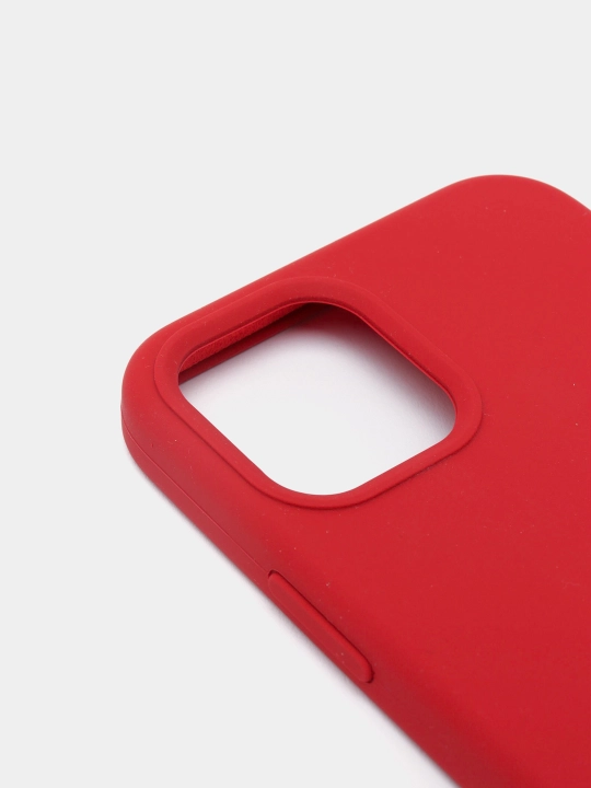 Silicone Case iPhone 12 Pro, 12, 12 Pro Max, 12 Mini, iphone 11 uchun, baxmal qoplamali