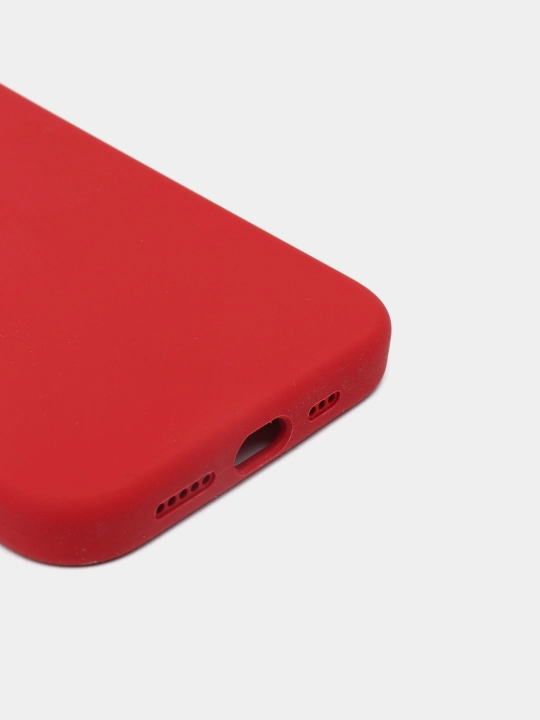 Silicone Case iPhone 12 Pro, 12, 12 Pro Max, 12 Mini, iphone 11 uchun, baxmal qoplamali