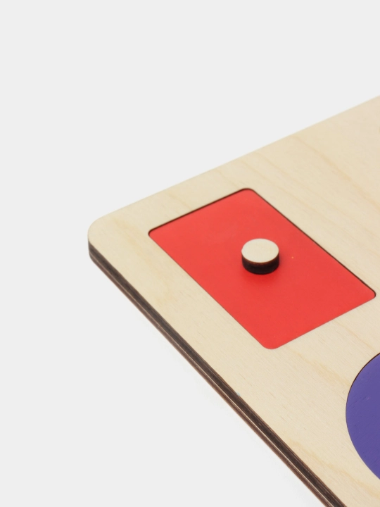 Montessori sorter puzzle, vkladish va mozaika geometrik shakllar