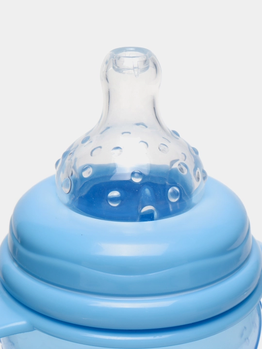 Polipropilen butilkacha Nuby ID1107 olinadigan tutqichlar, keng og'iz, 240 ml