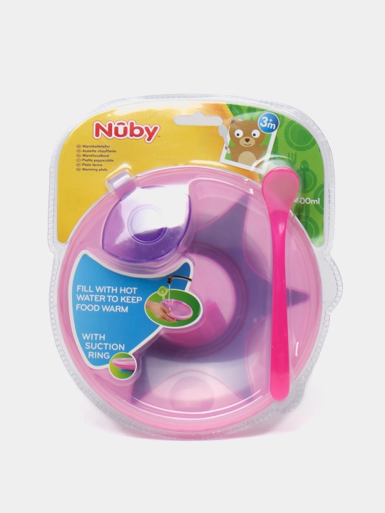 Термотарелка с ложкой Nuby ID5342 - 