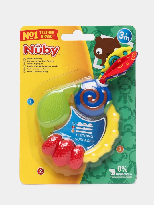 Прорезыватель мультифактурный Nuby Wacky ID632 - 