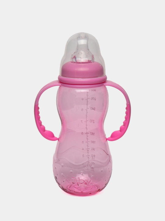 O'rgatuvchi shisha Nuby Tritan, so'rg'ich va tutqichlar bilan, 320 ml, NV03002