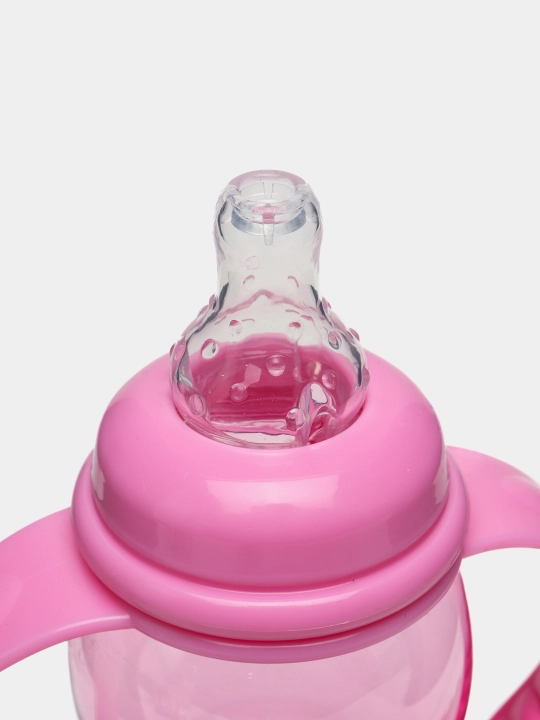 O'rgatuvchi shisha Nuby Tritan, so'rg'ich va tutqichlar bilan, 320 ml, NV03002