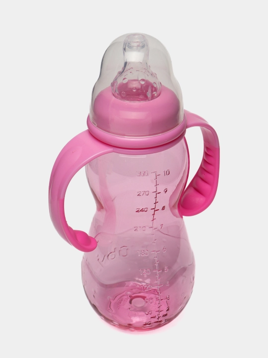 O'rgatuvchi shisha Nuby Tritan, so'rg'ich va tutqichlar bilan, 320 ml, NV03002