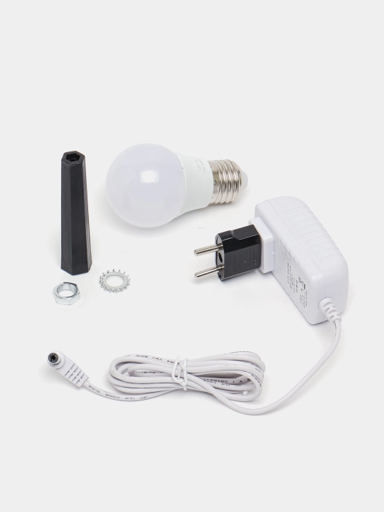 Smartfon va dinamik uchun simsiz zaryadlovchili stol chirog'i, LED chiroq