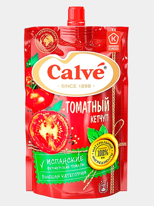 Ketchup Calve, pomidorli, 350 g - 