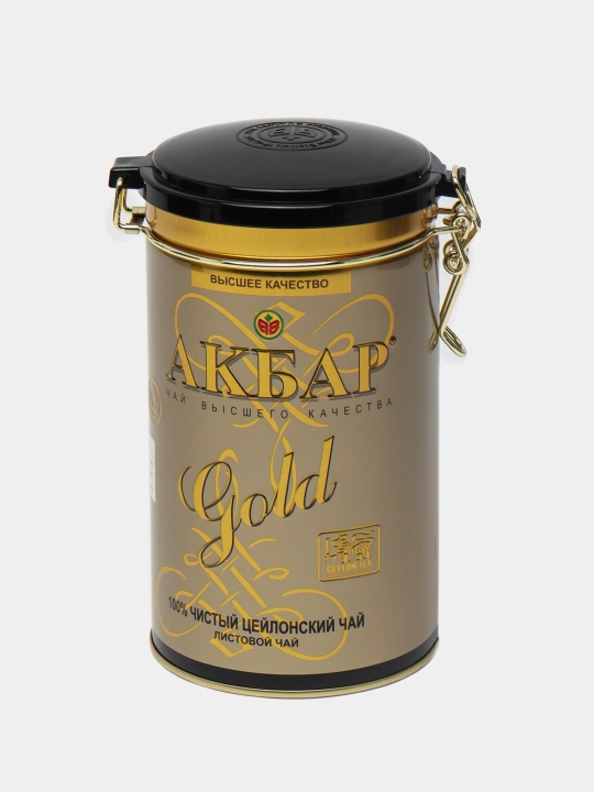 Черный чай Akbar Gold подарочная упаковка, 225 г - 