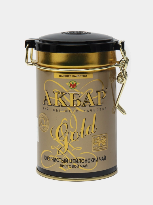 AKBAR черный чай GOLD, 100 гр подарочная упаковка - 
