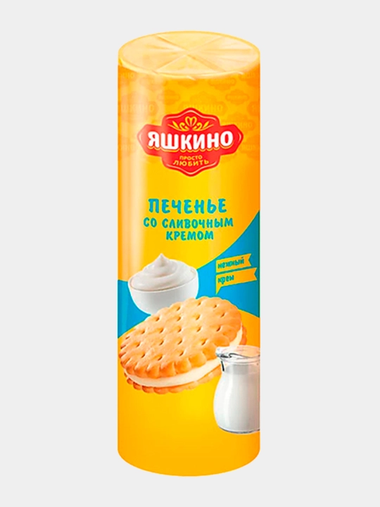 Pechenye Yashkino sariyog' kremi bilan cho'zilgan, 190 g - 