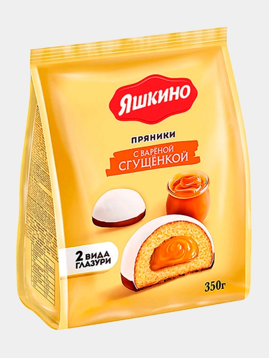 Пряники Яшкино с варёной сгущёнкой, 350 г - 