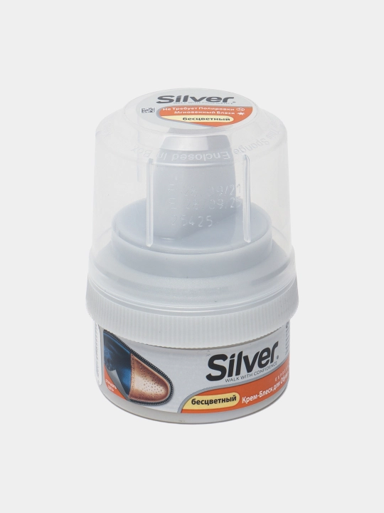 Крем блеск для обуви Silver, бесцветный, 50 мл