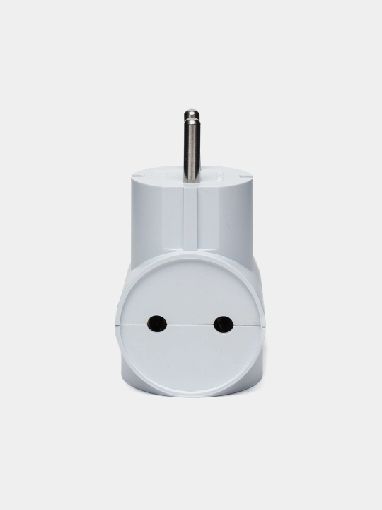Beshr uchligi, adapter, 3 uyali, yerga ulanmagan, ixcham o‘lchamli, mustahkam korpus, B35