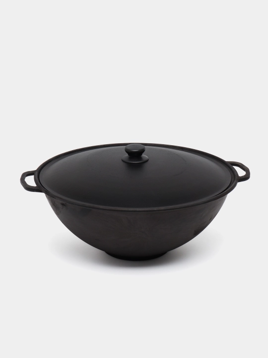Узбекский казан с алюминиевой крышкой Wok, V12C2Wok, 12 л - 