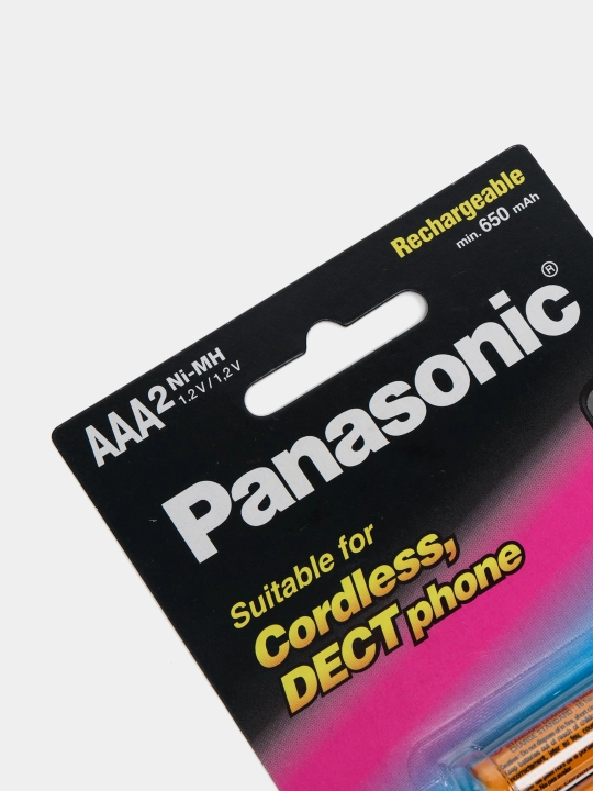 Аккумулятор для радиотелефона Panasonic AAA, 2 штуки, батарейки на домашний телефон