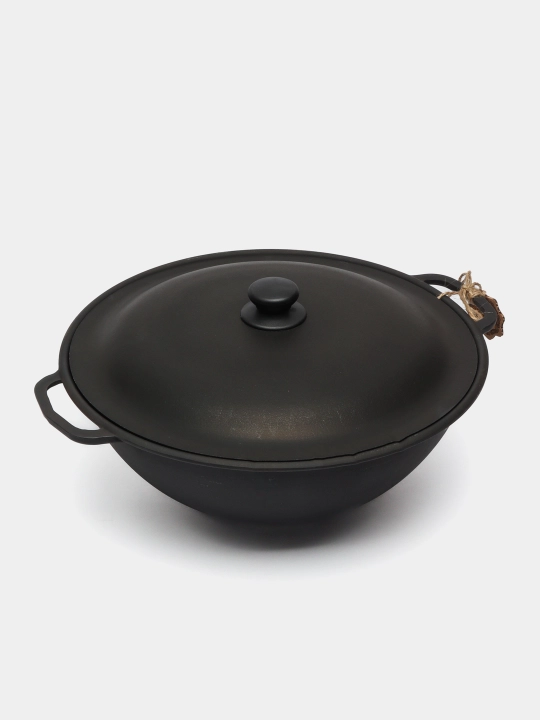 Казан узбекский с алюминиевой крышкой WOK Т405С2, 8 л - 