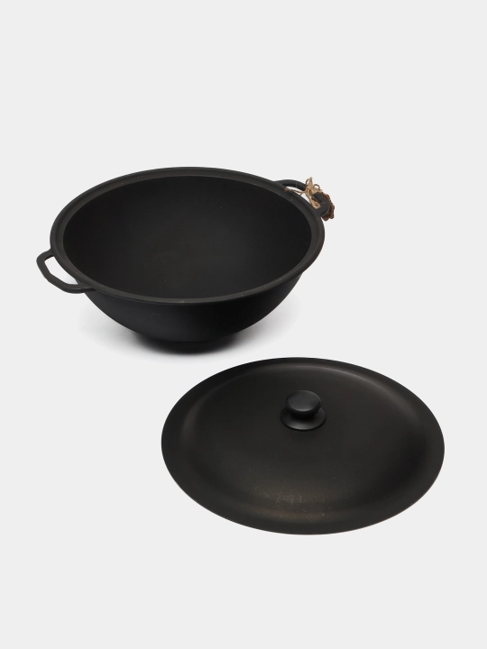 Казан узбекский с алюминиевой крышкой WOK Т405С2, 8 л
