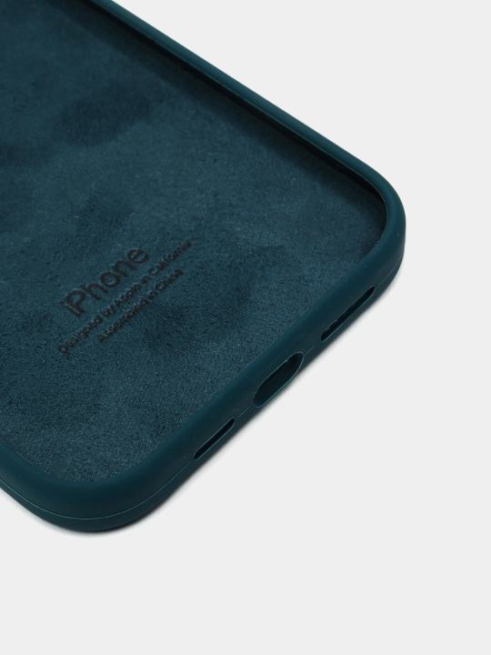 Чехол Silicone Case с бархатной подкладкой для iPhone 11, 12 Pro, 12, 12 Pro Max, 12 Mini