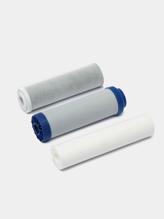 Suv uchun filtrlar, kartrijlar to'plami, 3 tasi 1 da