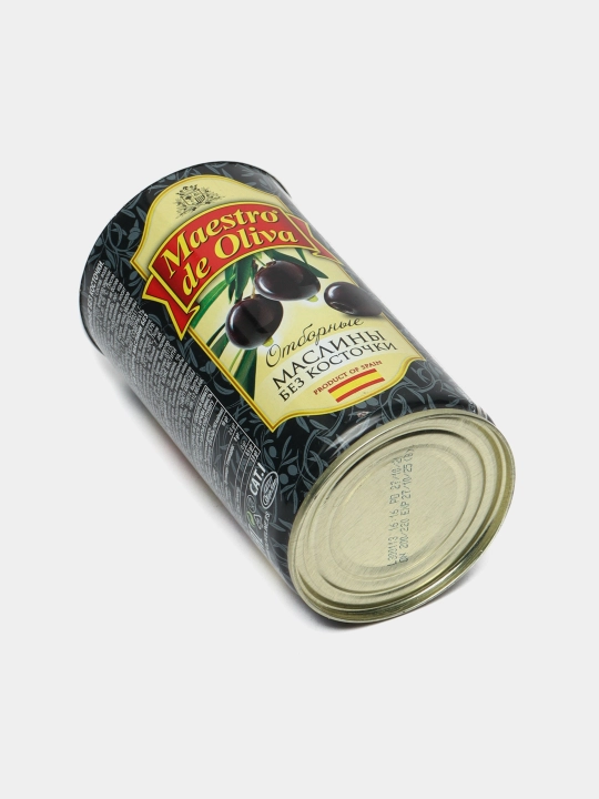 Zaytun Maestro De Oliva, saralangan, urug'siz, 370 ml