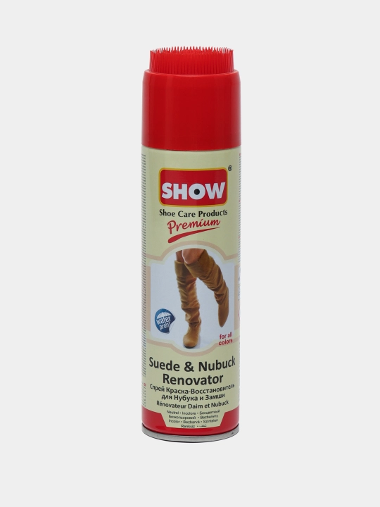 Poyafzal spreyi Show Premium, zamsh va nubuk uchun, rangsiz, 250 ml - 