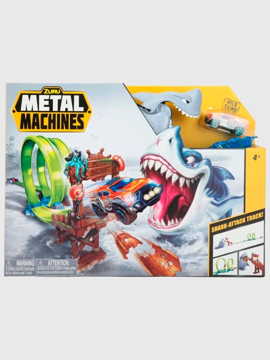 Игровой набор Zuru 6760 Metal Machines Shark Attack Track