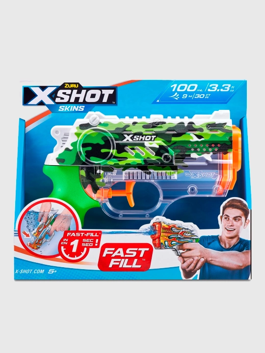 Suvli blaster Zuru X-Shot Water Fast-Fill Skins Nano Jungle Camo, 11853B