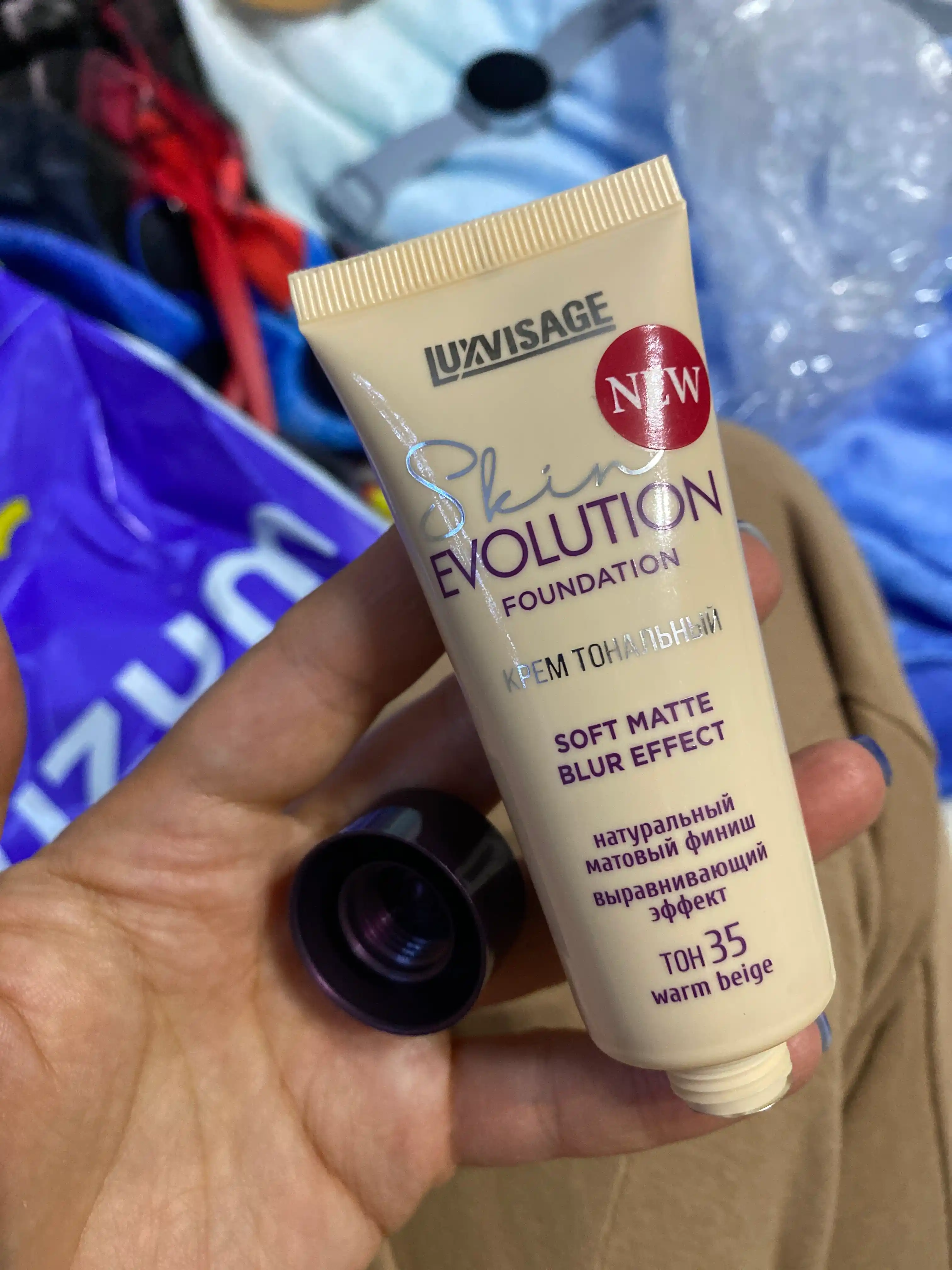Тональный крем Luxvisage Skin Evolution Soft Matte Blur Effect, тон 35 Warm beige, 35 мл