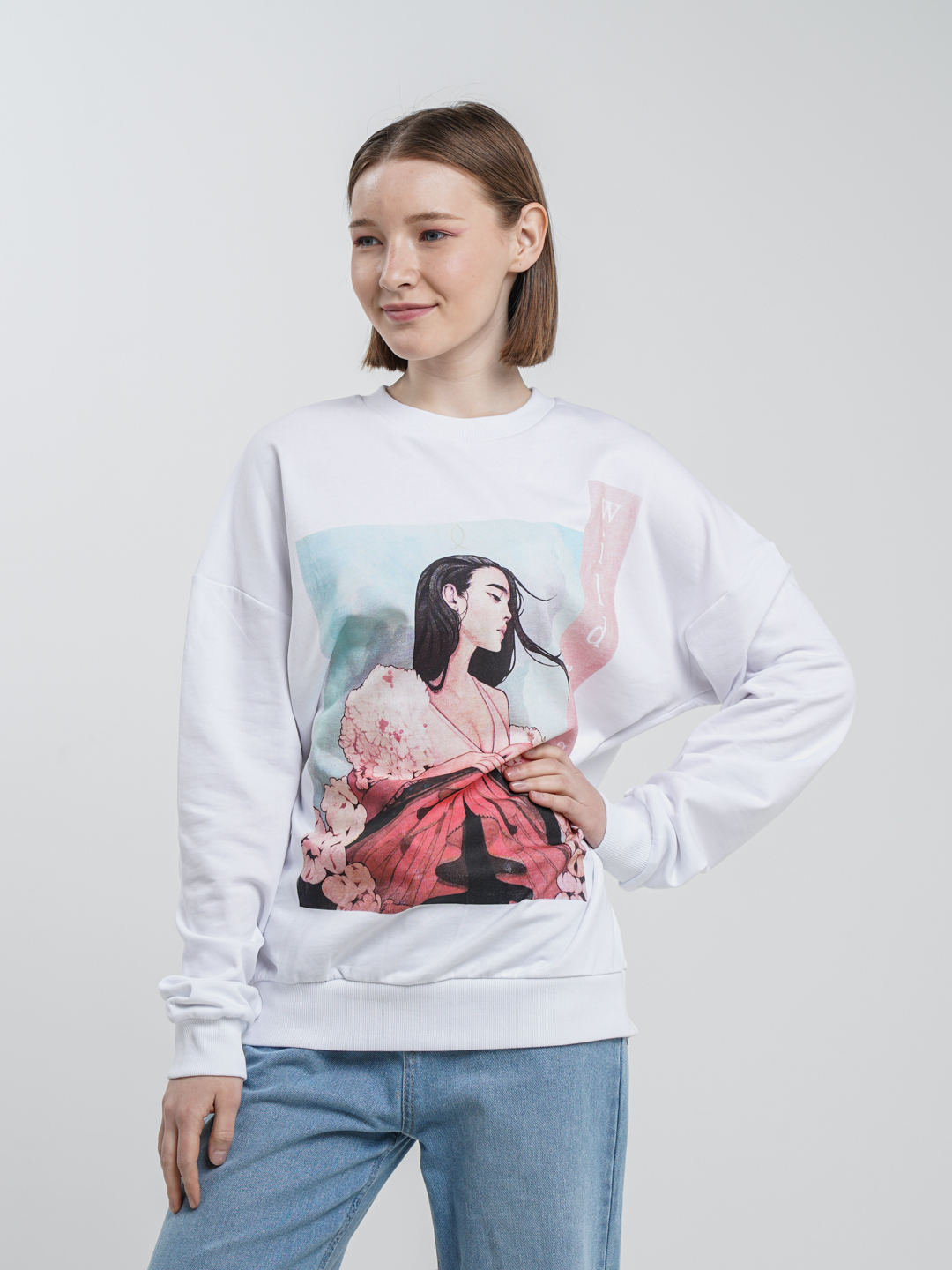 Толстовка женская с печатным принтом Selfie купить по низким ценам в ...