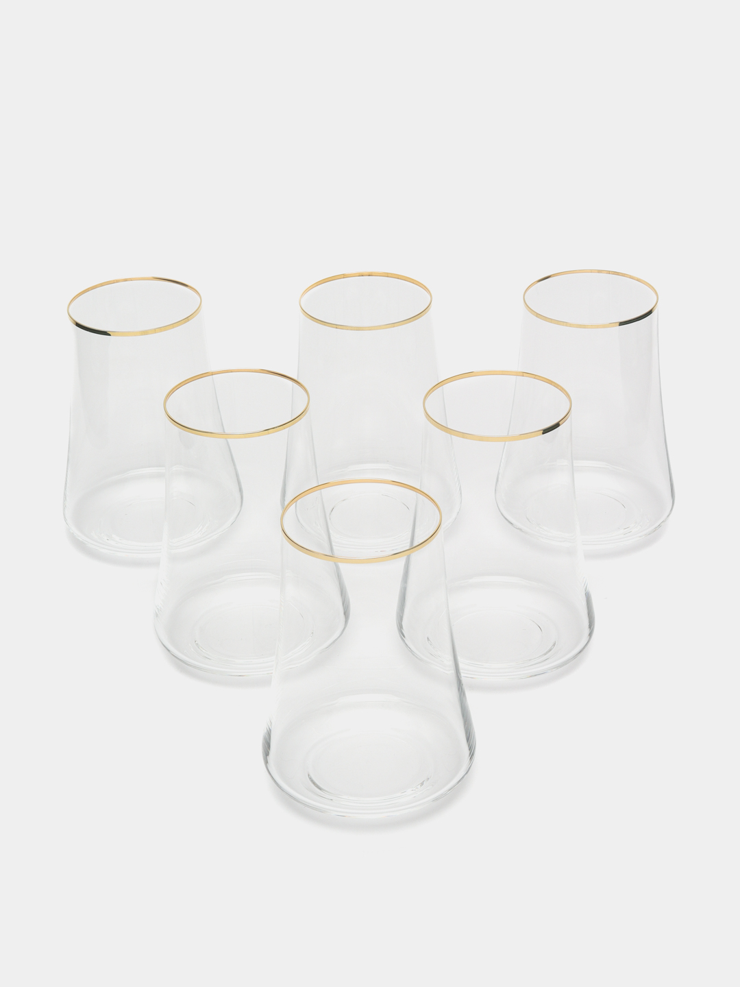 Набор бокалов Schafer Xtra Soft Drink Glass, 6 шт, золотистый - 