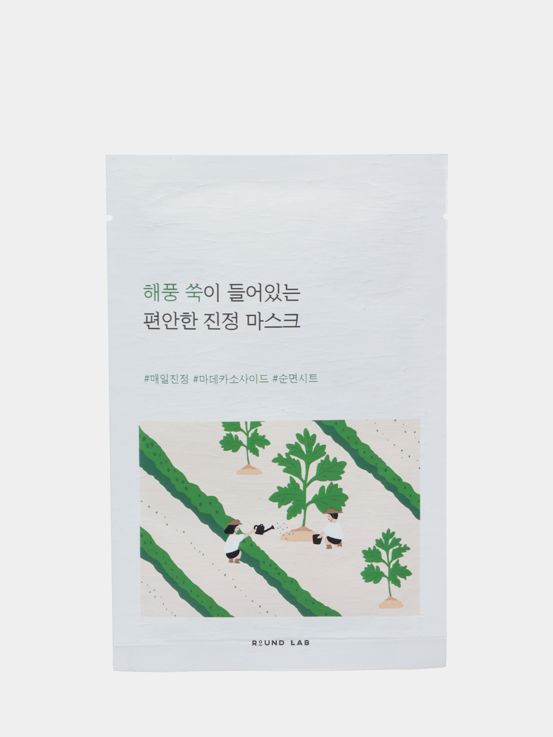 Успокаивающая маска против акне с полынью Round Lab Mugwort Calming Mask Sheet - 