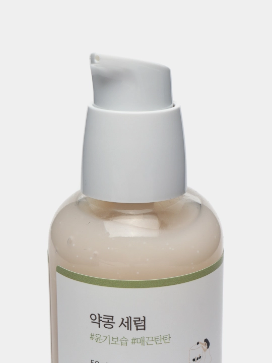 Qarishga qarshi ta'sirga ega soya oziqlantiruvchi zardobi Round Lab Soybean Serum, 50 ml