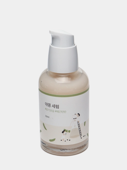 Qarishga qarshi ta'sirga ega soya oziqlantiruvchi zardobi Round Lab Soybean Serum, 50 ml - 