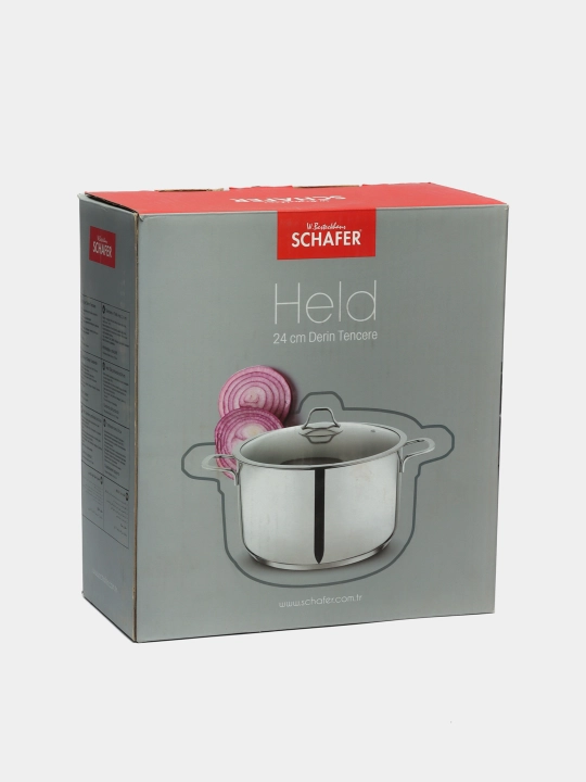 Кастрюля SCHAFER HELD STEEL POT, NOX, 24 см, 2 шт