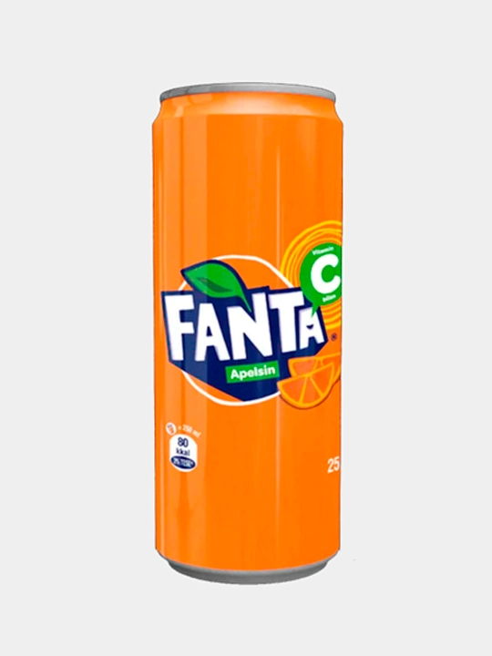 Газированный напиток Fanta Orange, 250 мл - 
