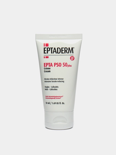 Эптадерм  Epta PSO 50 plus -Эпта Псо 50 крем для ступней, локтей и коленей