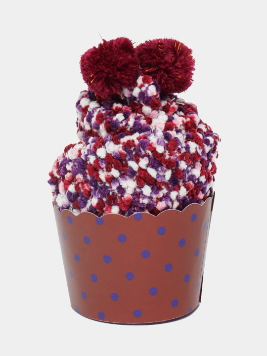 Cupcake uslubidagi yangi yil issiq paypoqlari, yangi yil sovg‘asi, qizlar va yaqinlar uchun - 