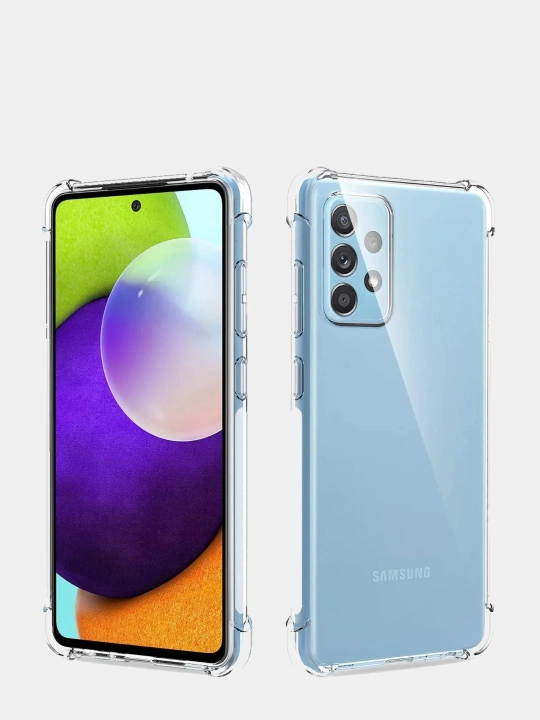 Противоударный силиконовый чехол для Samsung A20, A30, A30s, A32, A50, A50s, A52, A71, A72