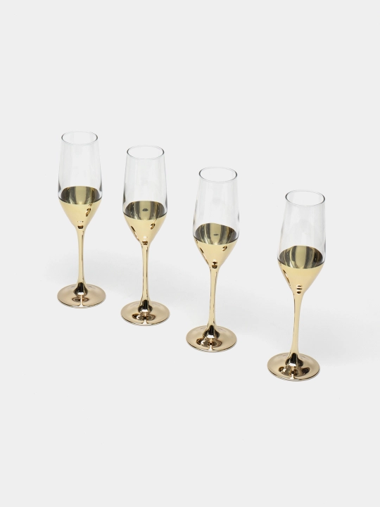 Набор бокалов Luminarc Electric Gold P9301, 160 мл, 4 штуки