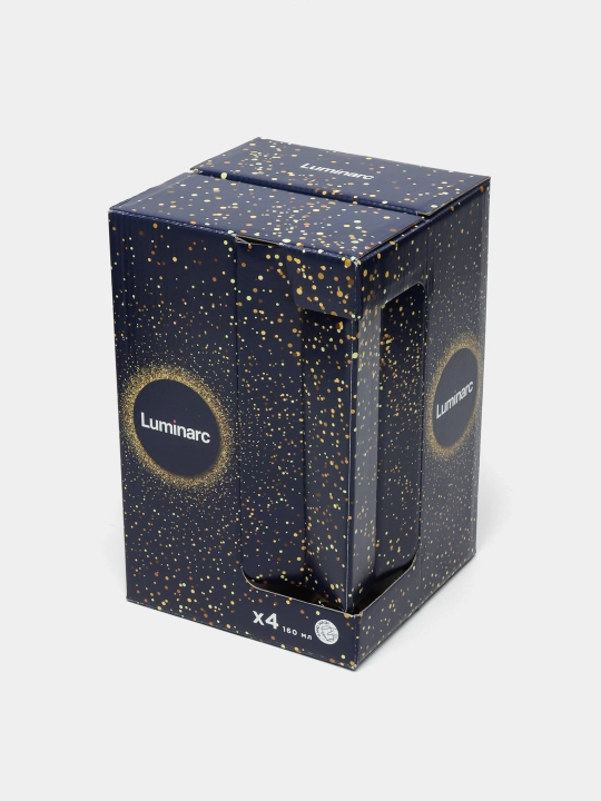 Набор бокалов Luminarc Electric Gold P9301, 160 мл, 4 штуки