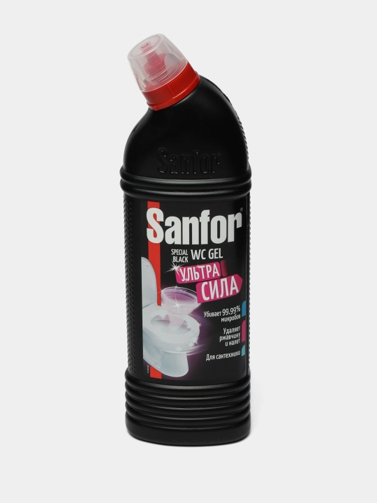 Средство для мытья туалетов Sanfor Speсial black, цветущая сакура, 750 мл