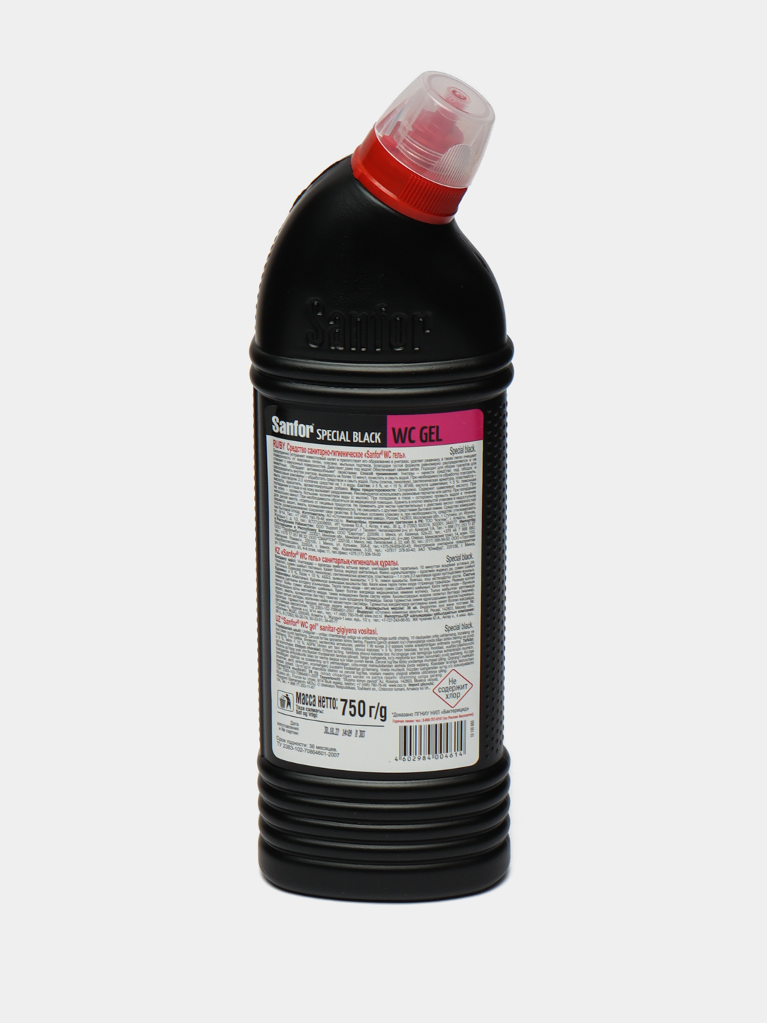 Средство для мытья туалетов Sanfor Speсial black, цветущая сакура, 750 мл