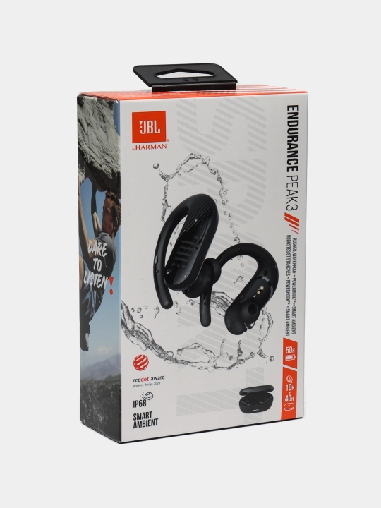 Simsiz sport quloqchinlari JBL Endurance Peak iII TWS, suvga chidamli