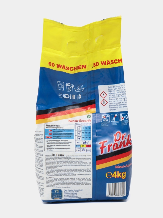 Qo'lda va avtomatik konsentrlangan kir yuvish kukuni Dr. Frank, 60 ta yuvish, 4 kg