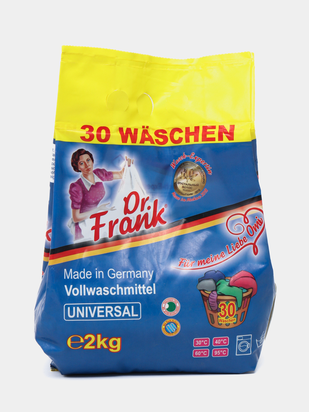 Kir yuvish kukuni Dr.Frank, universal, konsentrlangan, 30 ta yuvish, 2 kg - 