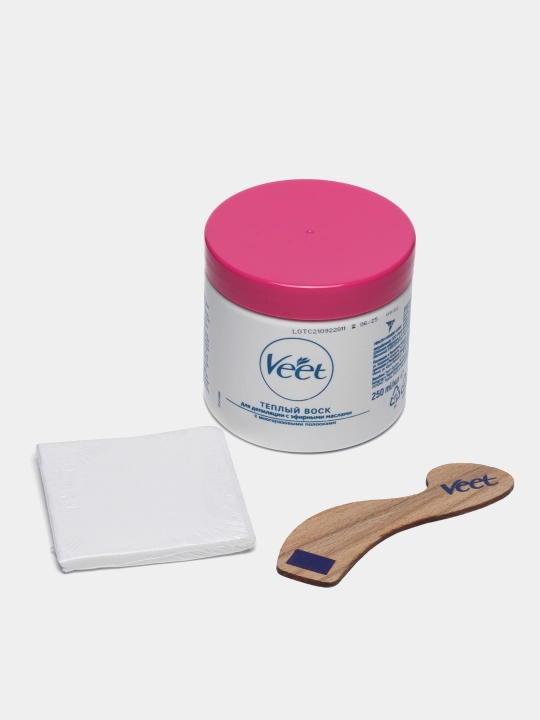 Теплый воск для депиляции Veet, с эфирными маслами, 250 мл