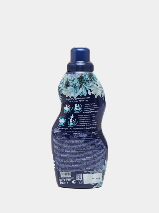 Kir yuvish uchun gel Aroma Drop 1da2, lotusning yangiligi, 1 l