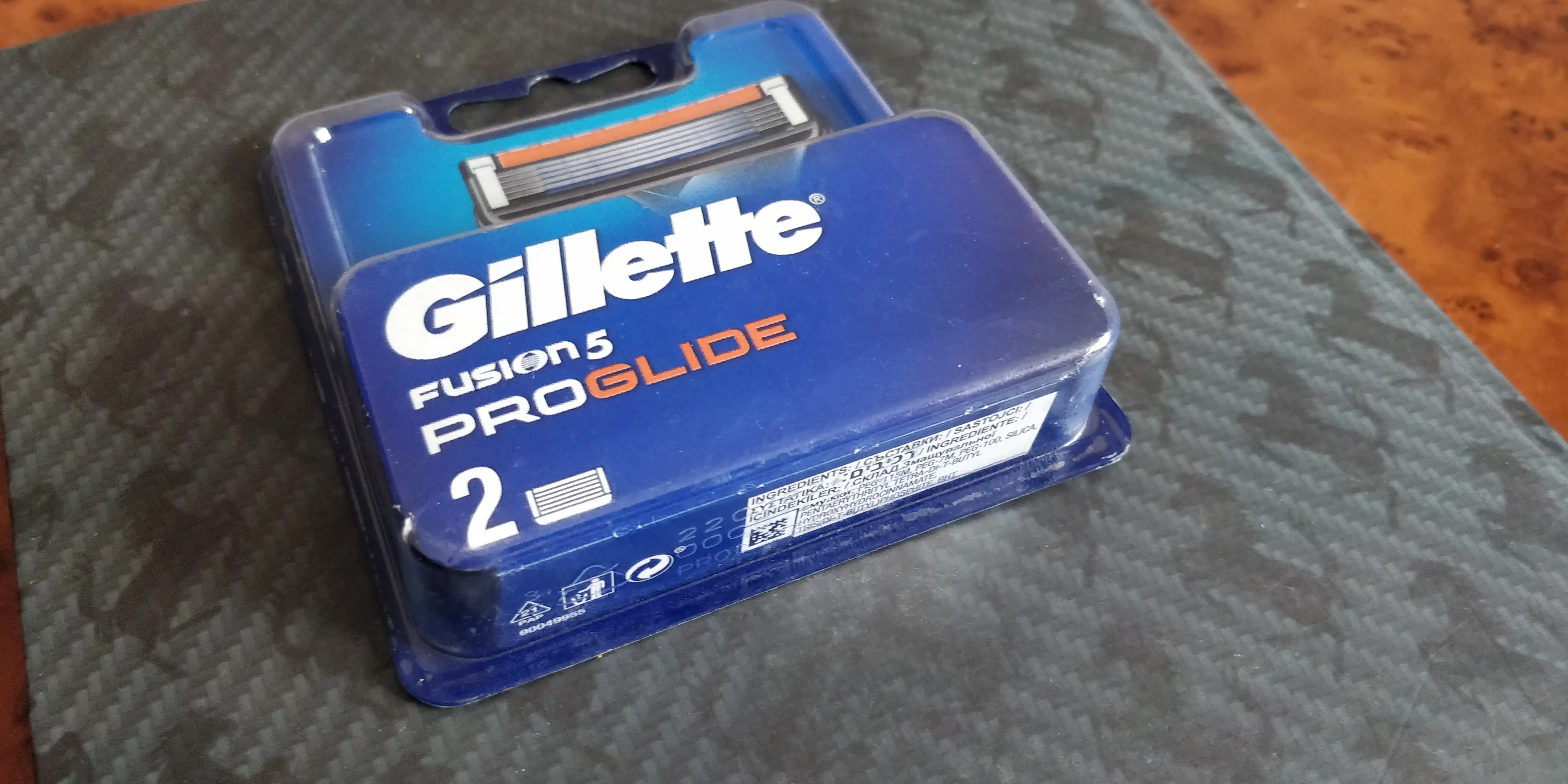 Сменные кассеты Gillette Fusion ProGlide Для Бритвы, 2 шт., с 5 лезвиями, с триммером